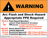arc flash warning